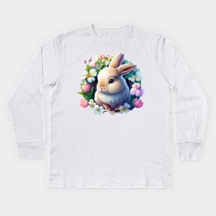 Easter Bunny Kids Long Sleeve T-Shirt